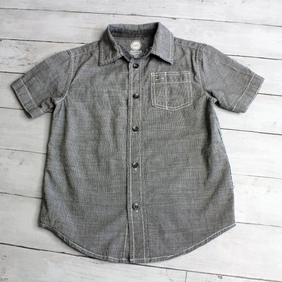 Wonder Nation Boy's Casual Button Down Dress Shirt Size XS 4 5 - Picture 2 of 5